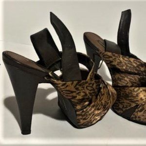 Brown animal pattern Sandal